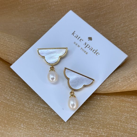 Kate Spade Into The Sky Cloud Drop Earrings (with GIFT BAG) - Picture 4 of 5